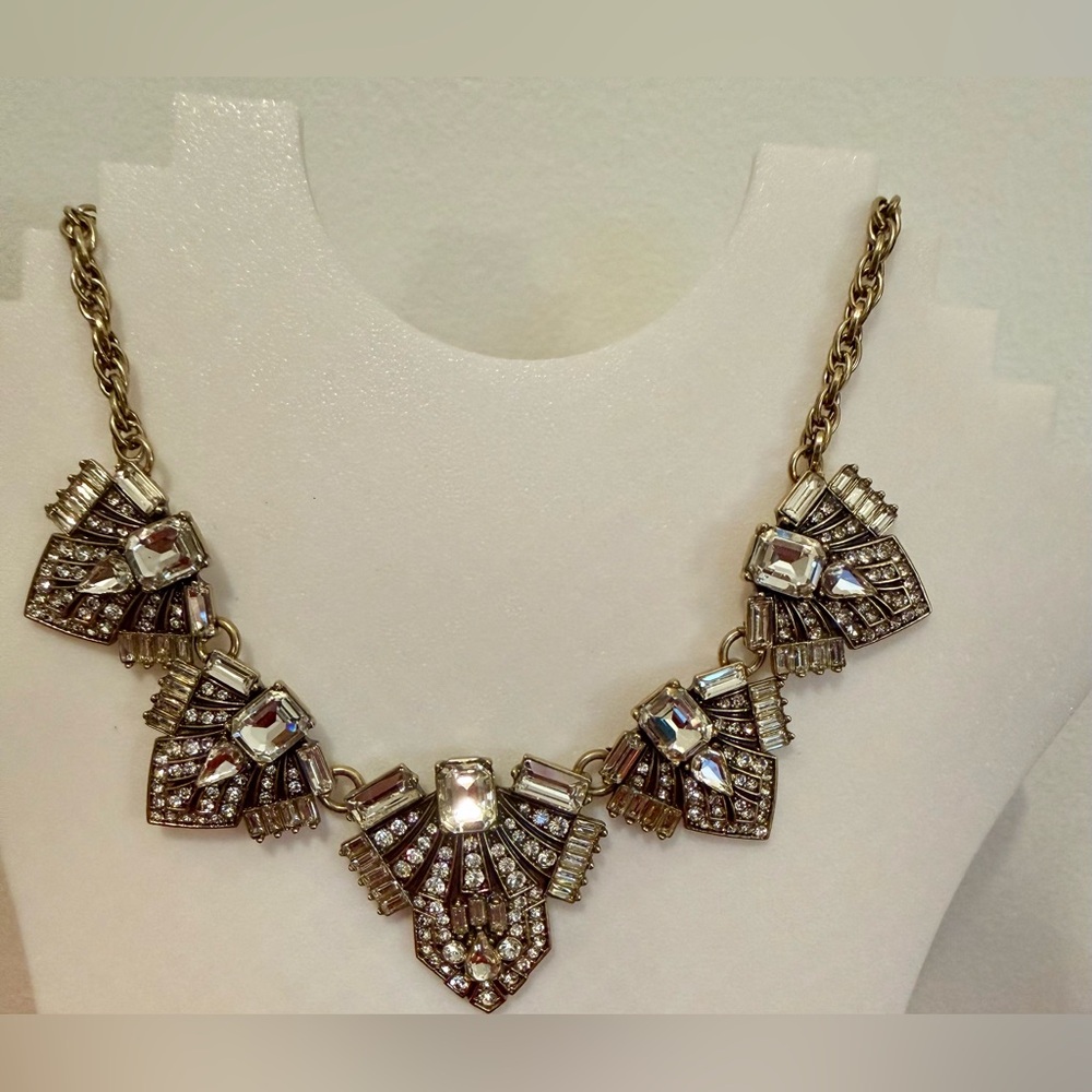 Banana Republic Gold and Silver Geometric Necklace